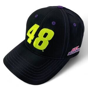 Alex Bowman #48 Hat Hendrick Motorsports Chevrolet Strapback Black Baseball Cap